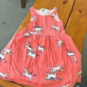 Girls tank top unicorn dress